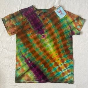 •Handmade• Unisex Rapture Strike Tie Dye Shirt | Youth Hanes Medium
